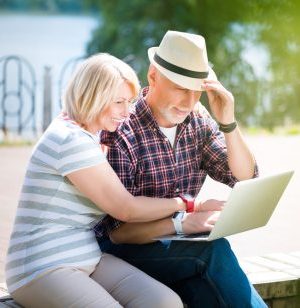 Aged,Couple,Enjoying,Each,Other
