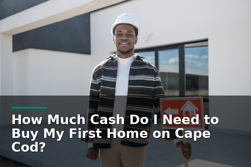 Young black male realtor smiling while holding a for sale sign in front of a modern house.